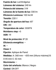 Aplique velador de pared waller - iluminacion del siglo