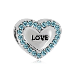 Charm corazón "LOVE"