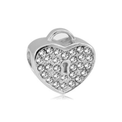 Charm candado corazón