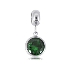 Charm colgante cristal verde