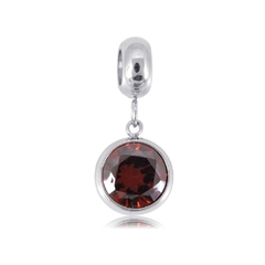 Charm colgante cristal rojo