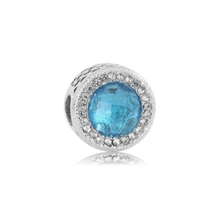 Charm circulo azul