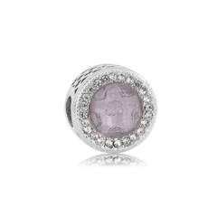 Charm circulo rosa