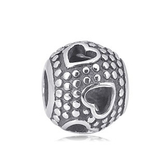 Charm bola corazones.