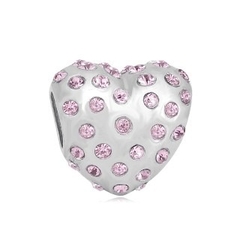 Charm corazón rosa