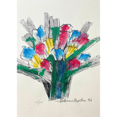 Aldemir Martins Serigrafia "Floral" - comprar online