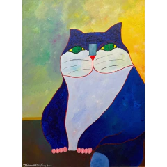 Aldemir Martins "Gato Azul" Vertical na internet