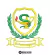 Matriz de bordado com símbolo da enfermagem, incluindo uma serpente e um cálice, em um escudo amarelo e verde.