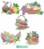 Matrizes de Bordado Cestas de Frutas: Designs Vibrantes e Naturais