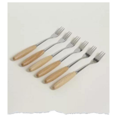 SET X 6 TENEDORES COPETIN DE ACERO C/MANGO