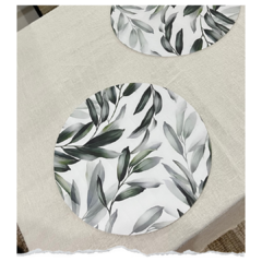 INDIVIDUAL NEOPREN CIRCULAR (HOJAS VERDES) - comprar online
