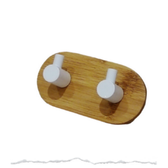 MINI PERCHERO P/PARED WHITE X2