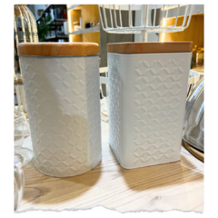 LATA FRASCO REDONDA BLANCA - comprar online