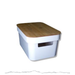 ORGANIZADOR CON TAPA BAMBO BLANCO en internet