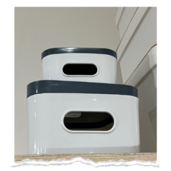 CAJA PLAS/ CON TAPA RECTANGULAR AZUL - comprar online