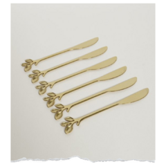 SET X 6 UNTADORES DE ACERO DORADO - comprar online