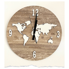 RELOJ 40CM MAPAMUNDI