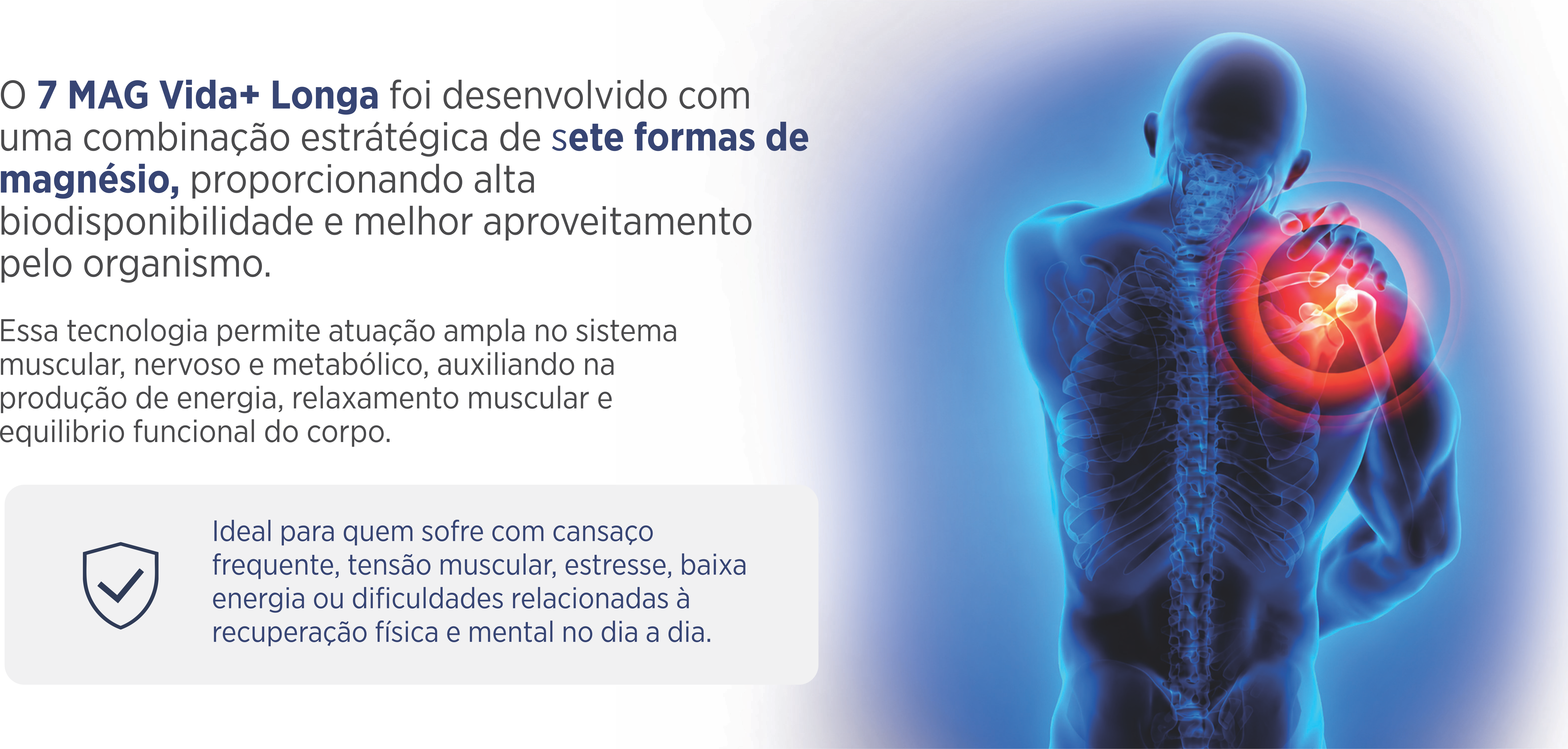 7 MAG Vida + Longa — sete formas de magnésio e alta biodisponibilidade