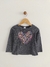 Remera corazon flor