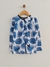 Remera hojas azules - comprar online