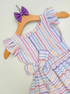 Vestido listrado Desirée - Fany Moda Kids