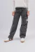 JEANS CARGO NEGRO 4 BOLSILLOS