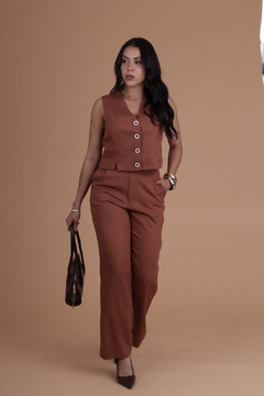 Colete em linho Ana - Samara's Closet