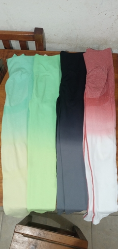 Calzas largas degradé push up