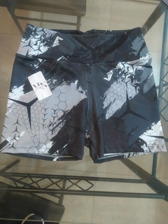 calza negra estampada talle 4