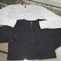 camisetas mangas largas con botones