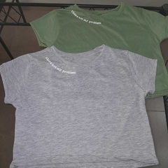 remera algodon ultima en gris - tienda online