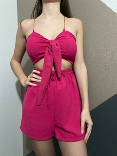 Conjunto Rosa Dunna 2 formas de usar