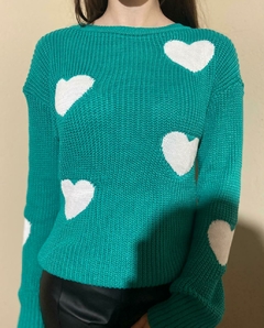 Blusa Tricot Coração
