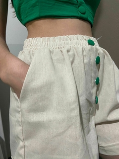 Conjunto Cropped e short linho - comprar online