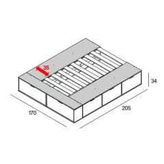 CAMA BOX MULTIFUNCIÓN 160 - Sueñitos