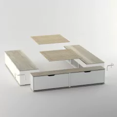 CAMA BOX MULTIFUNCIÓN 160 - tienda online