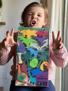 JUEGO DINOSAURIOS GOMA EVA