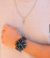 Relógio Masculino Aço inox A PROVA D'ÁGUA Conjunto c/ Corrente + Pulseira e Pingente