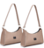 Imagem do Kit 2 Bolsa Baguete de Ombro Pequena Lisa de qualidade MS/Envio Imediato