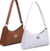 Kit 2 Bolsa Baguete de Ombro Pequena Lisa de qualidade MS/Envio Imediato