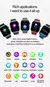 Nfc Smart Watch para homens, relógios para medicina IP68 à prova d'água - SDJ Loja Virtual