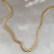 Choker Malha Snack 5mm Banho Ouro 18k - comprar online