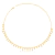 Choker Pêndulas de Zircônia Gota Banho Ouro 18k na internet