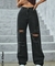 calça jeans larga