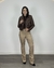 Jaqueta Couro Alicia Marrom - Carola Machado Store