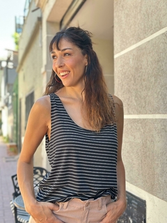 Musculosa Texas rayada