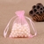 Bolsa de saco de joias com cordão, sacos de embalagem de organza, decoração d