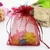 Bolsa de saco de joias com cordão, sacos de embalagem de organza, decoração d na internet