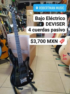 BAJO ELECTRICO DEVISER 4 CUERDAS NEGRO