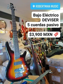 BAJO ELECTRICO DEVISER 5 CUERDAS SUNBURST